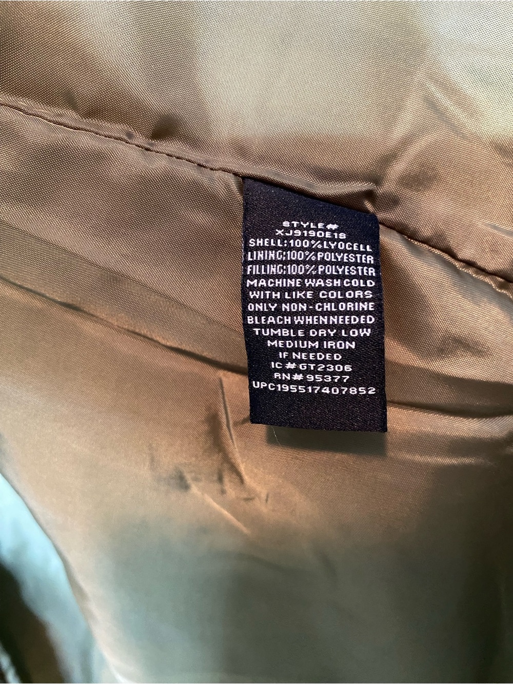 Green Quilted Dolman Jacket Social Standard by Sanctuary - Picture 7 of 7